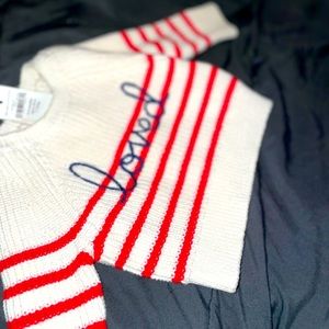 Never worn ! With love sweater for unisex 0 to 3months